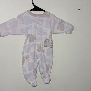 Mixer truck design footsie onsie